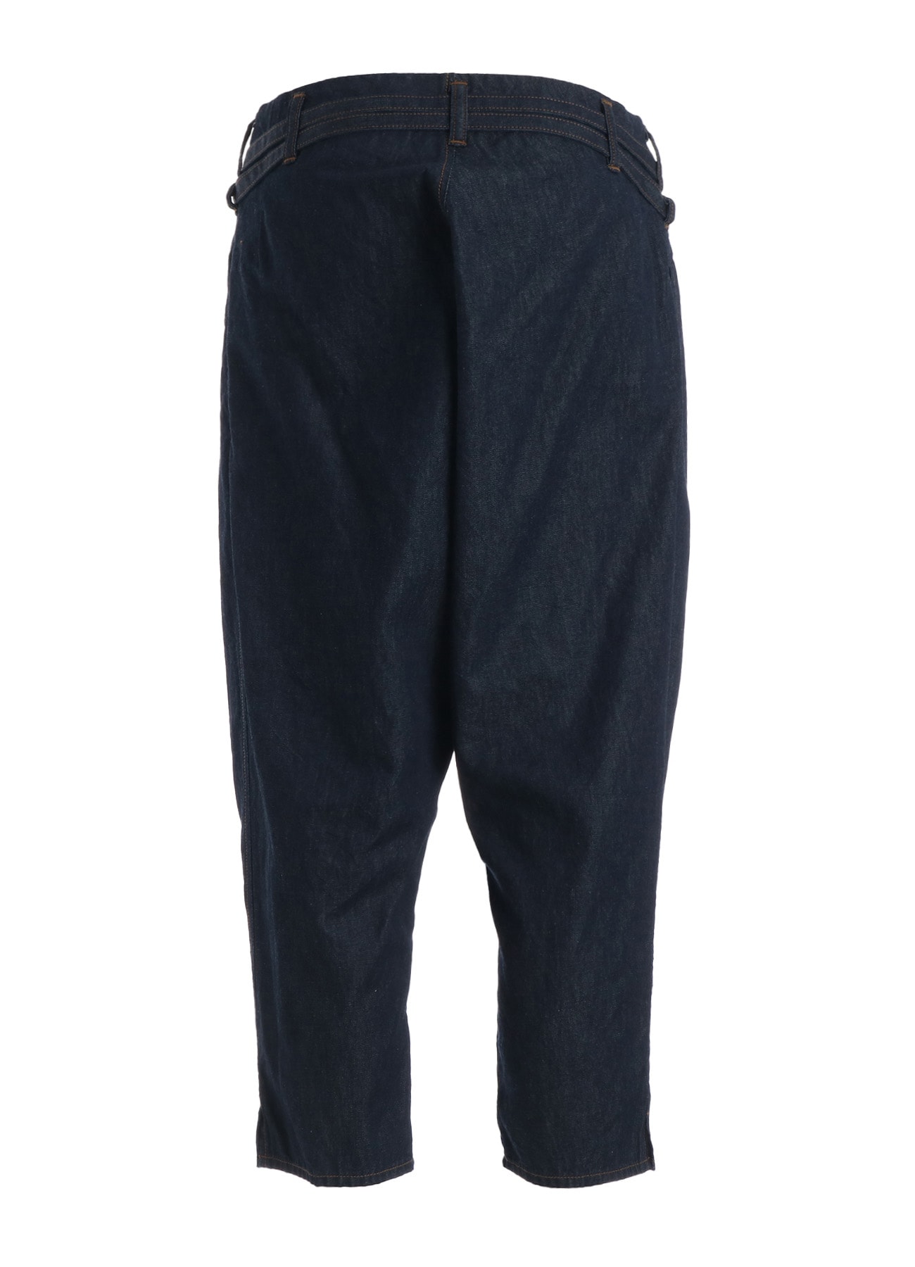 8OZ BIO DENIM SLIM BELTED POINT PANTS