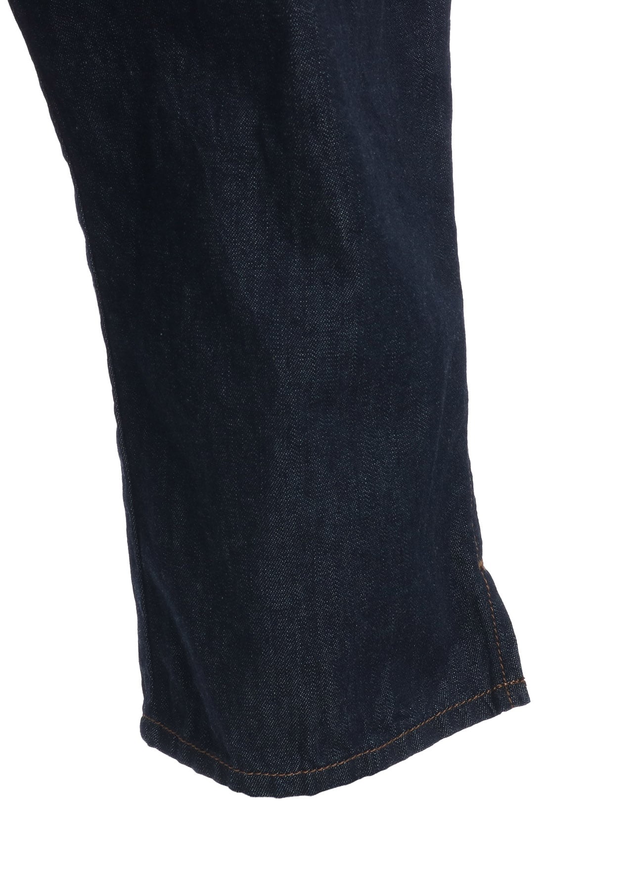 8OZ BIO DENIM SLIM BELTED POINT PANTS