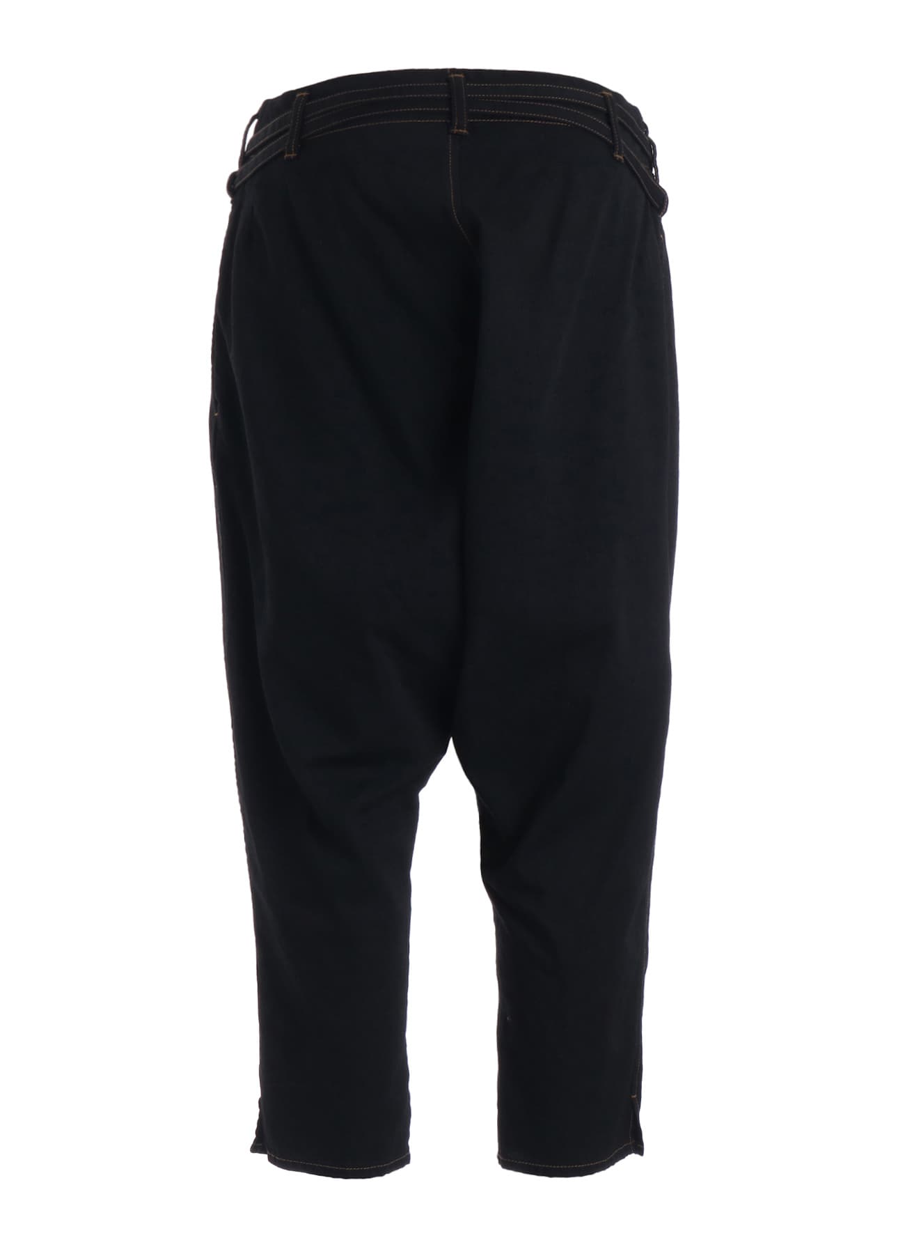 8OZ BIO DENIM SLIM BELTED POINT PANTS