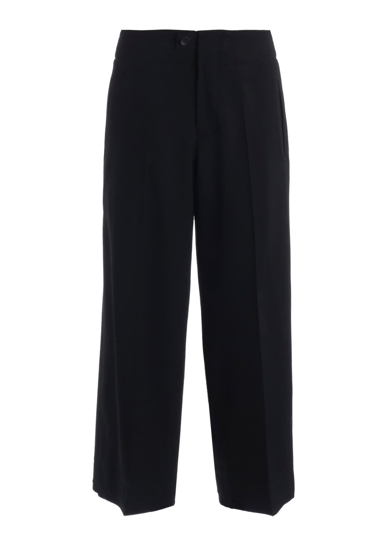 WOOL GABARDINE WIDE PANTS