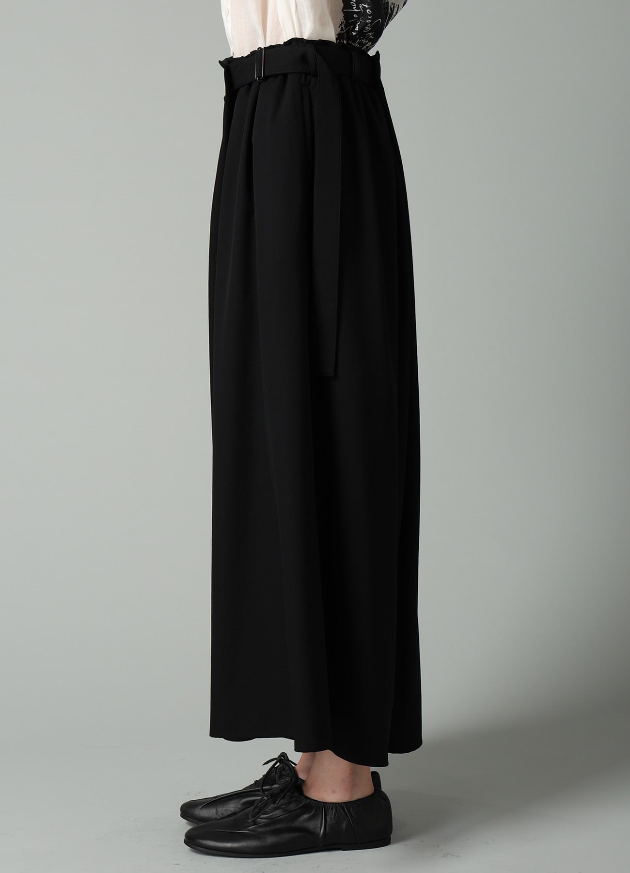 GABARDINE R WRAP SKIRT PANTS B