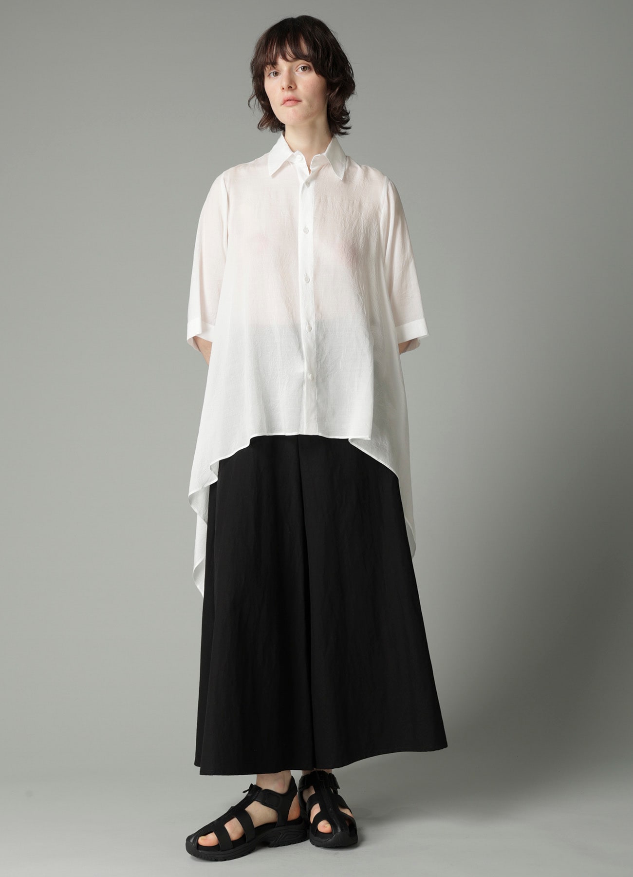 C/Li POPLIN FLARE PANTS