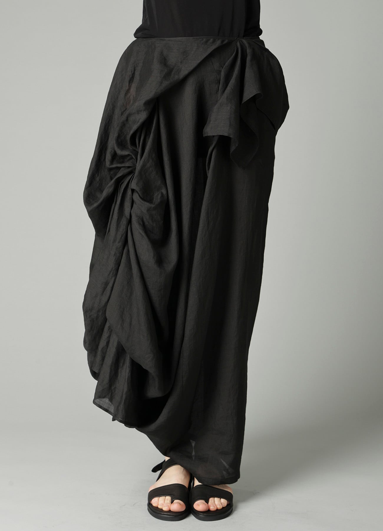 Ra LAWN DRAPED SKIRT