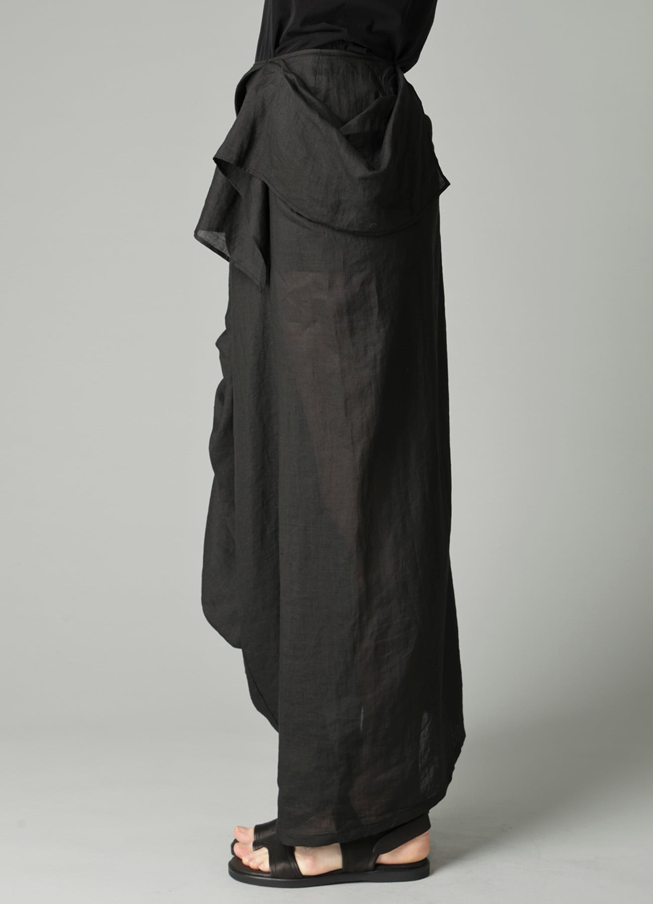 Ra LAWN DRAPED SKIRT