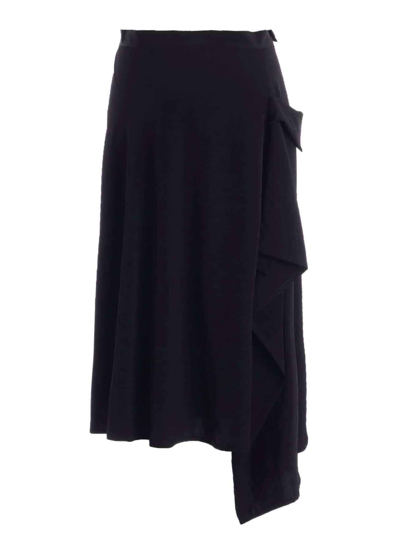 Ta/Pe CREPE DE CHINE FLARE WRAP SKIRT