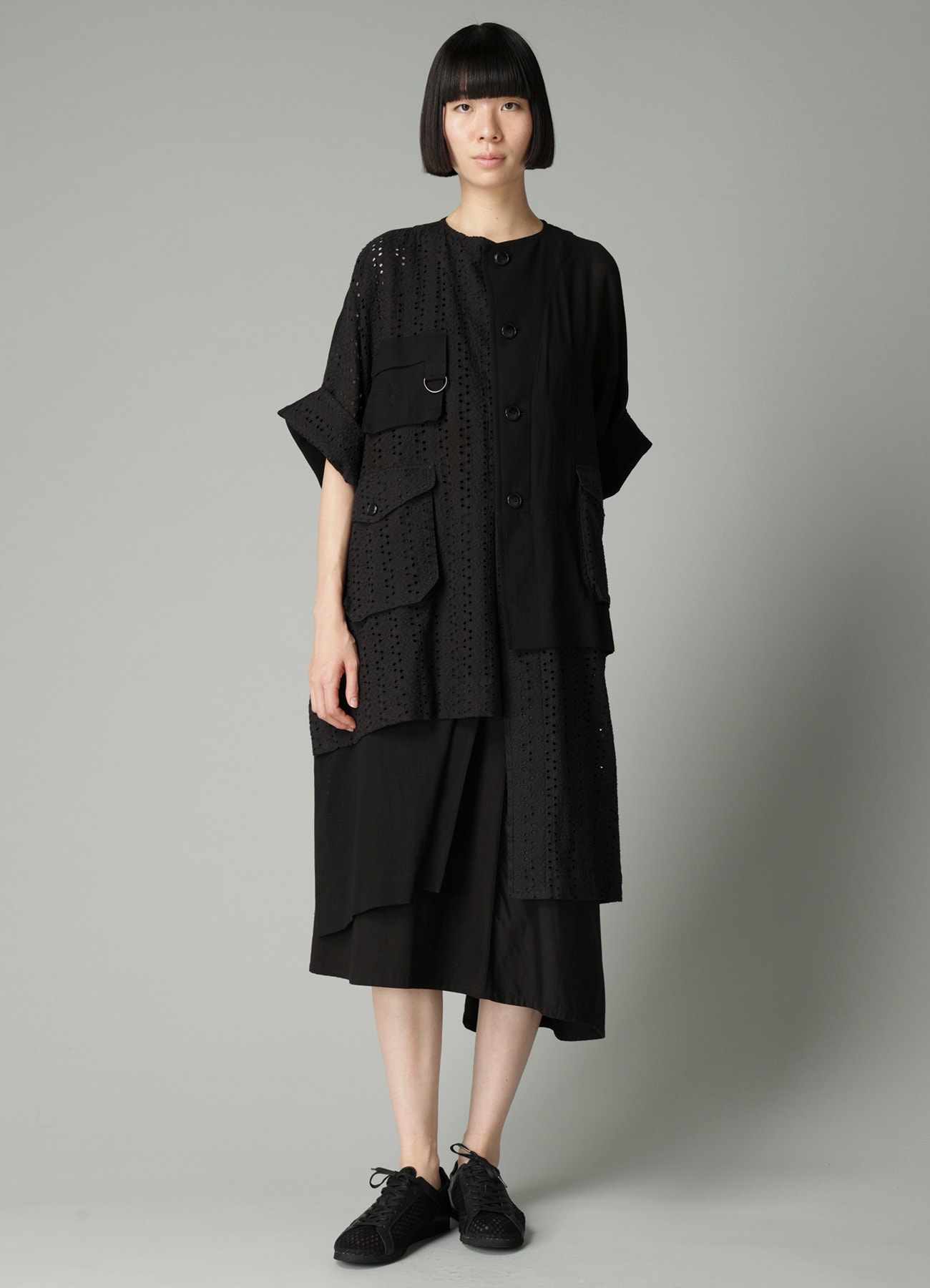 TWILL LB DRAPED D SKIRT