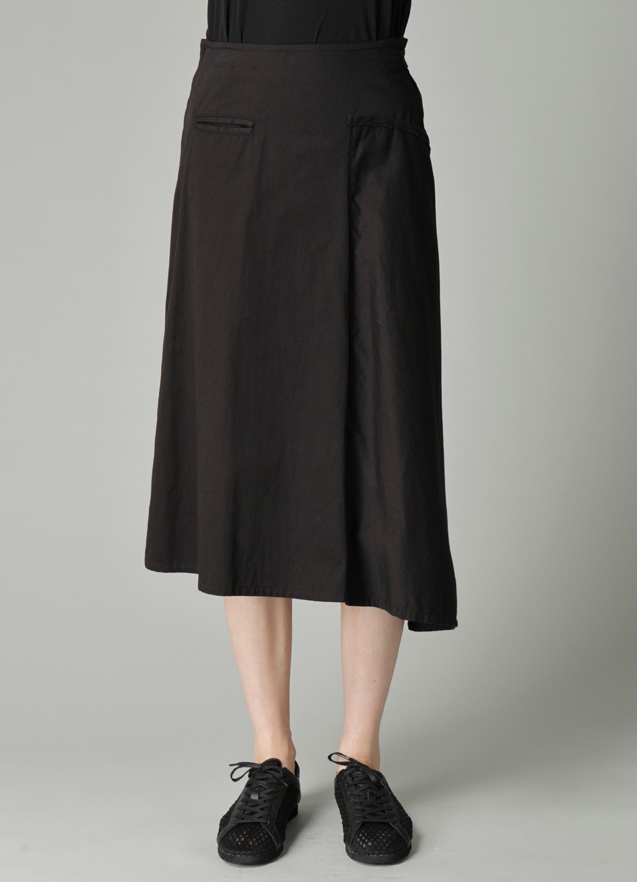 TWILL LB DRAPED D SKIRT