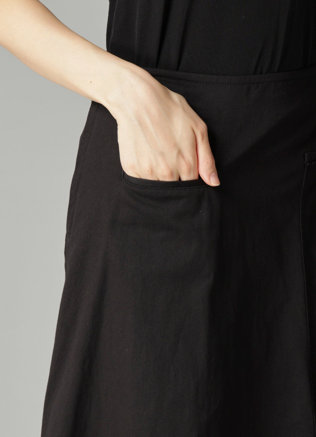 TWILL LB DRAPED D SKIRT
