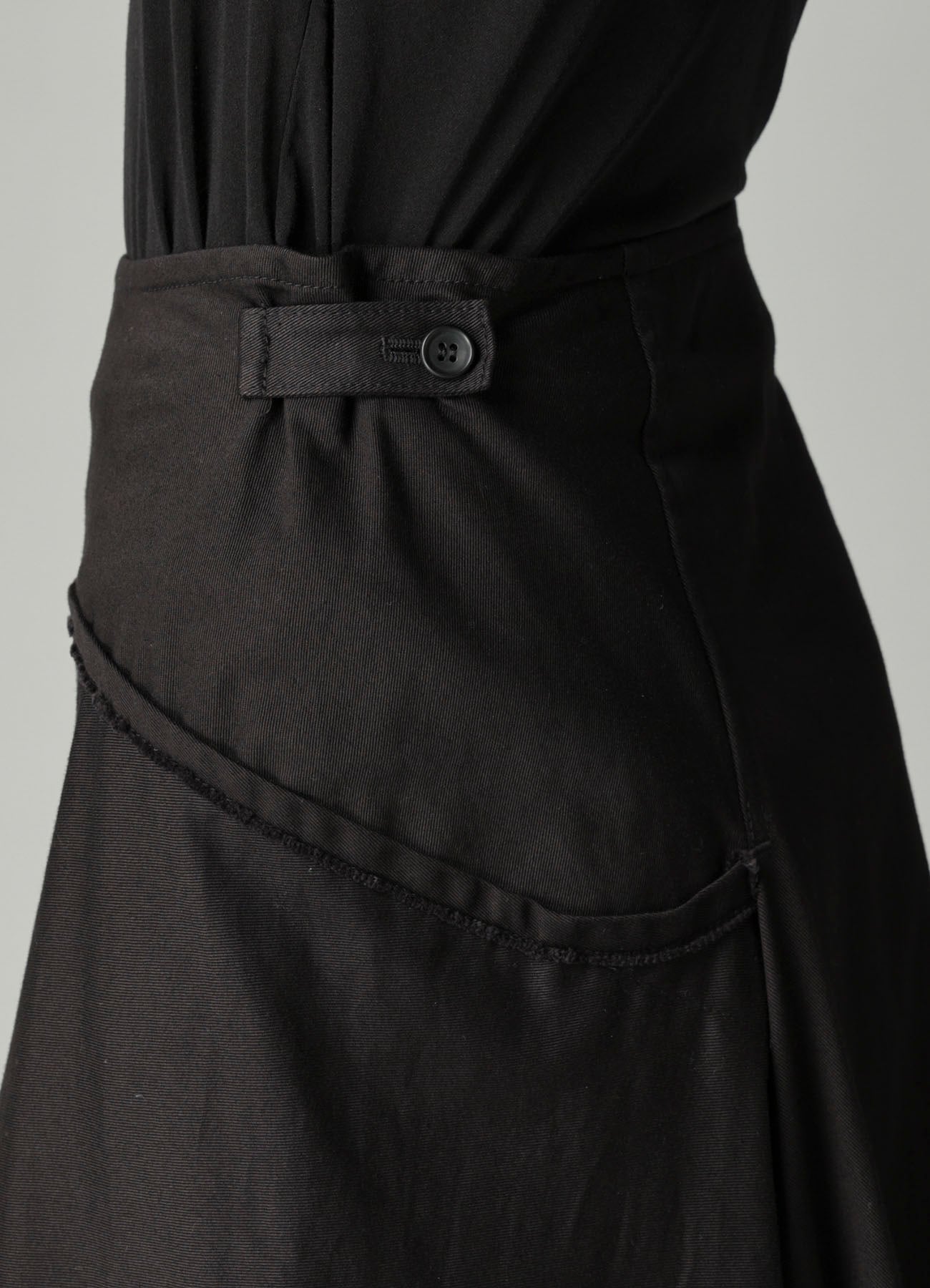 TWILL LB DRAPED D SKIRT