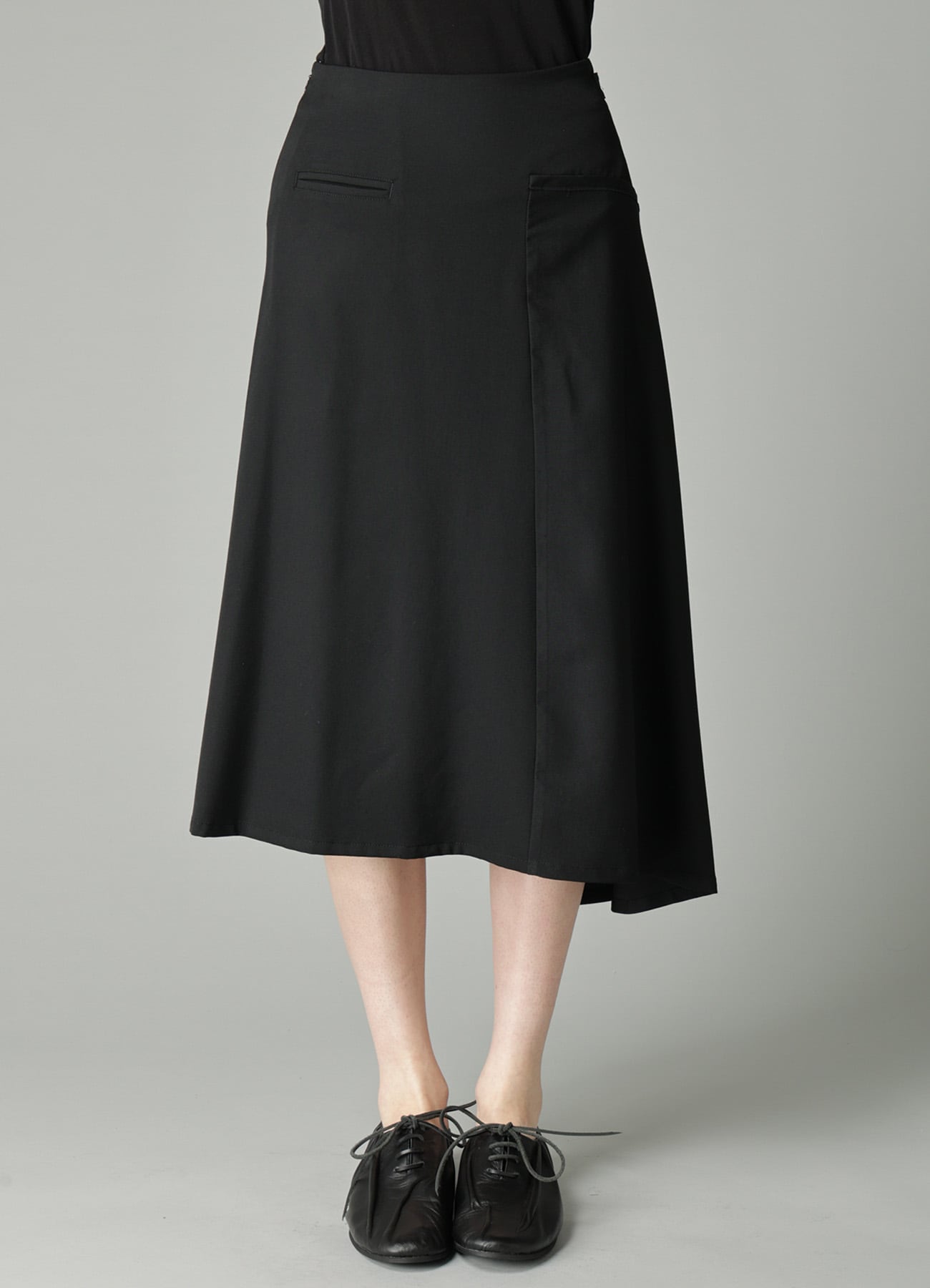 GABARDINE LB DRAPED D SKIRT