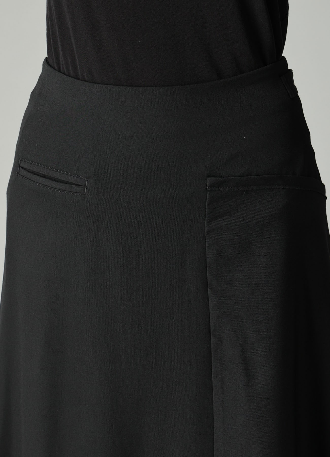 GABARDINE LB DRAPED D SKIRT