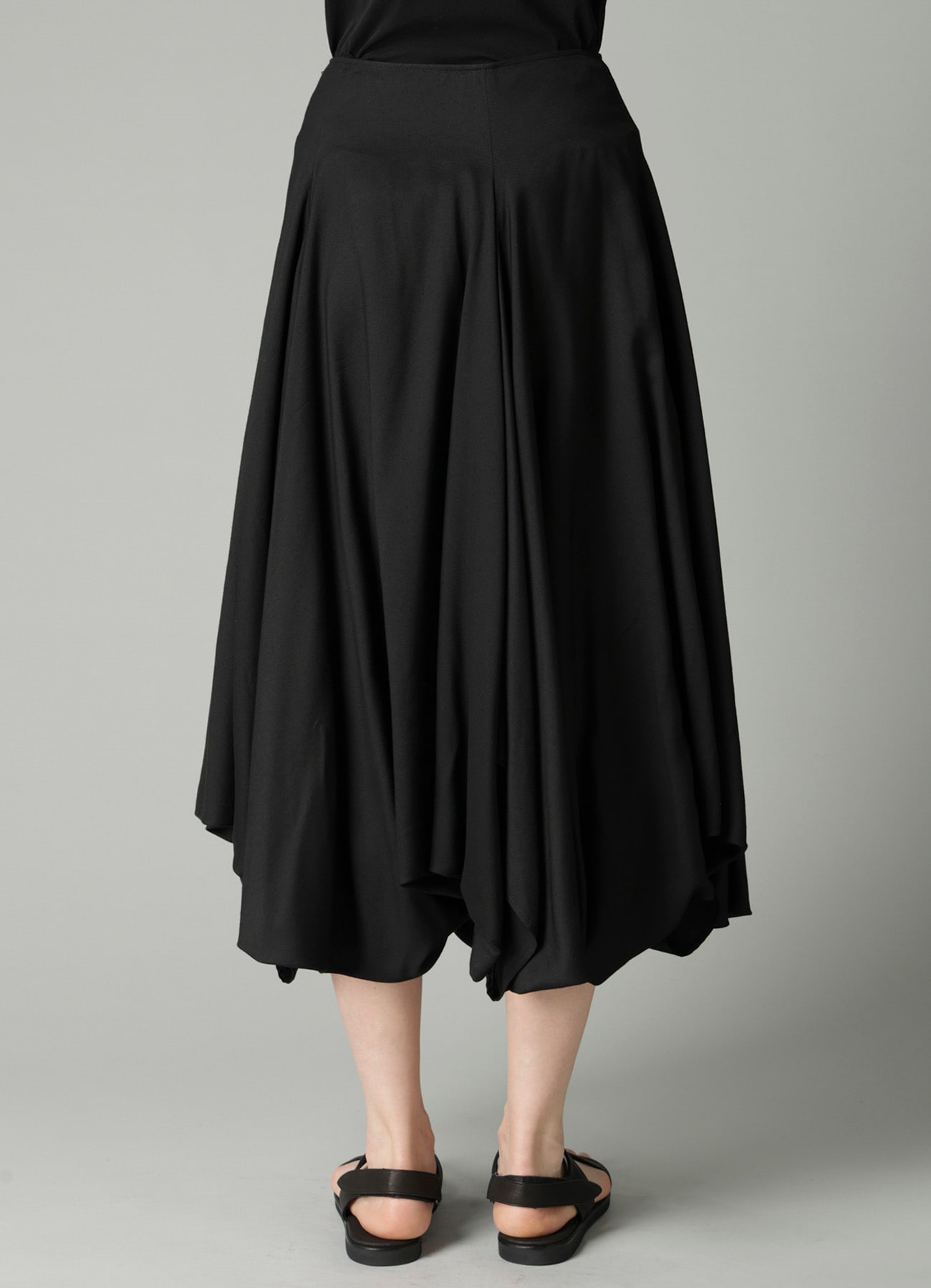VISCOSE TWILL PANEL BALLOON SKIRT