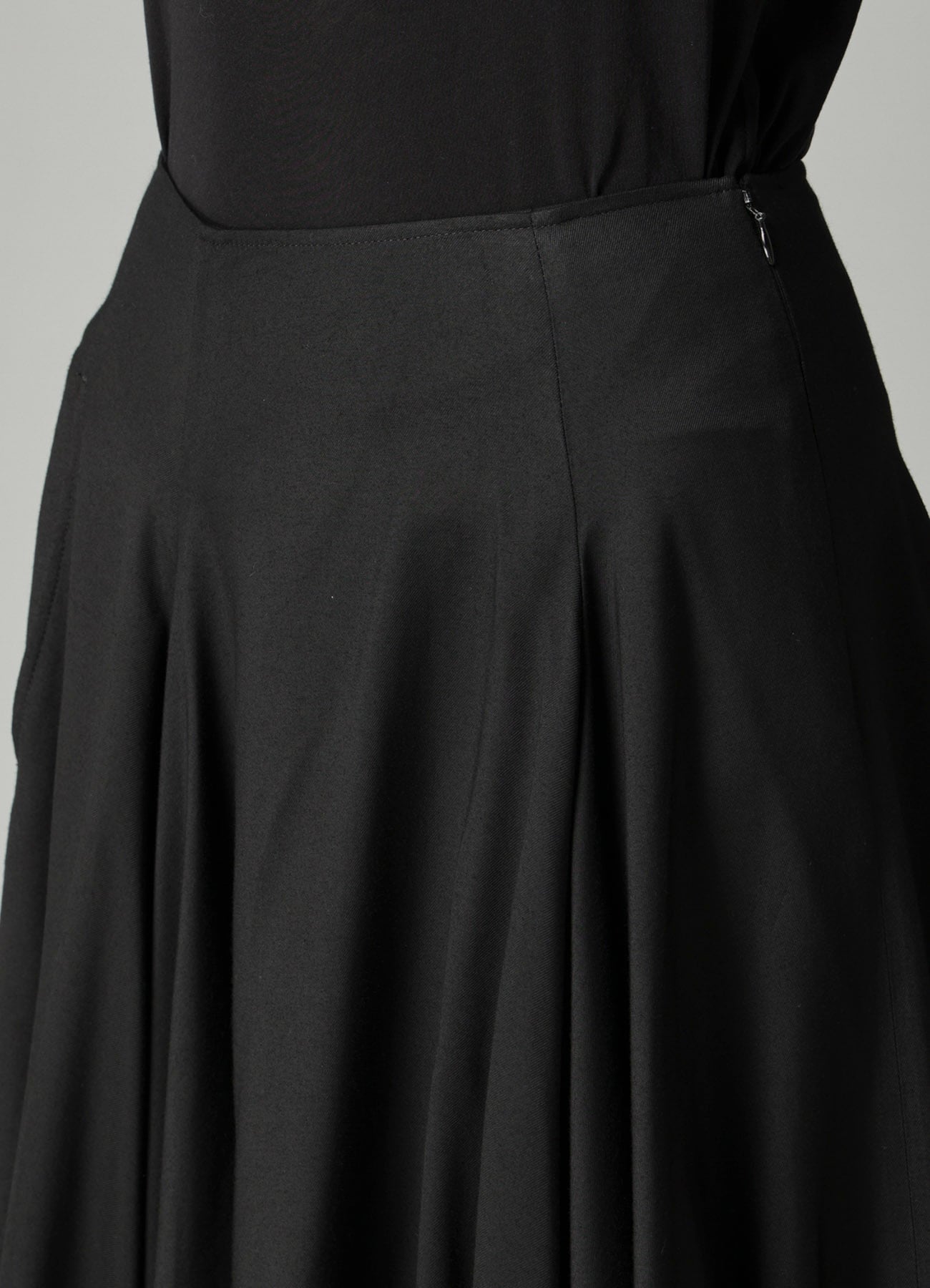 VISCOSE TWILL PANEL BALLOON SKIRT