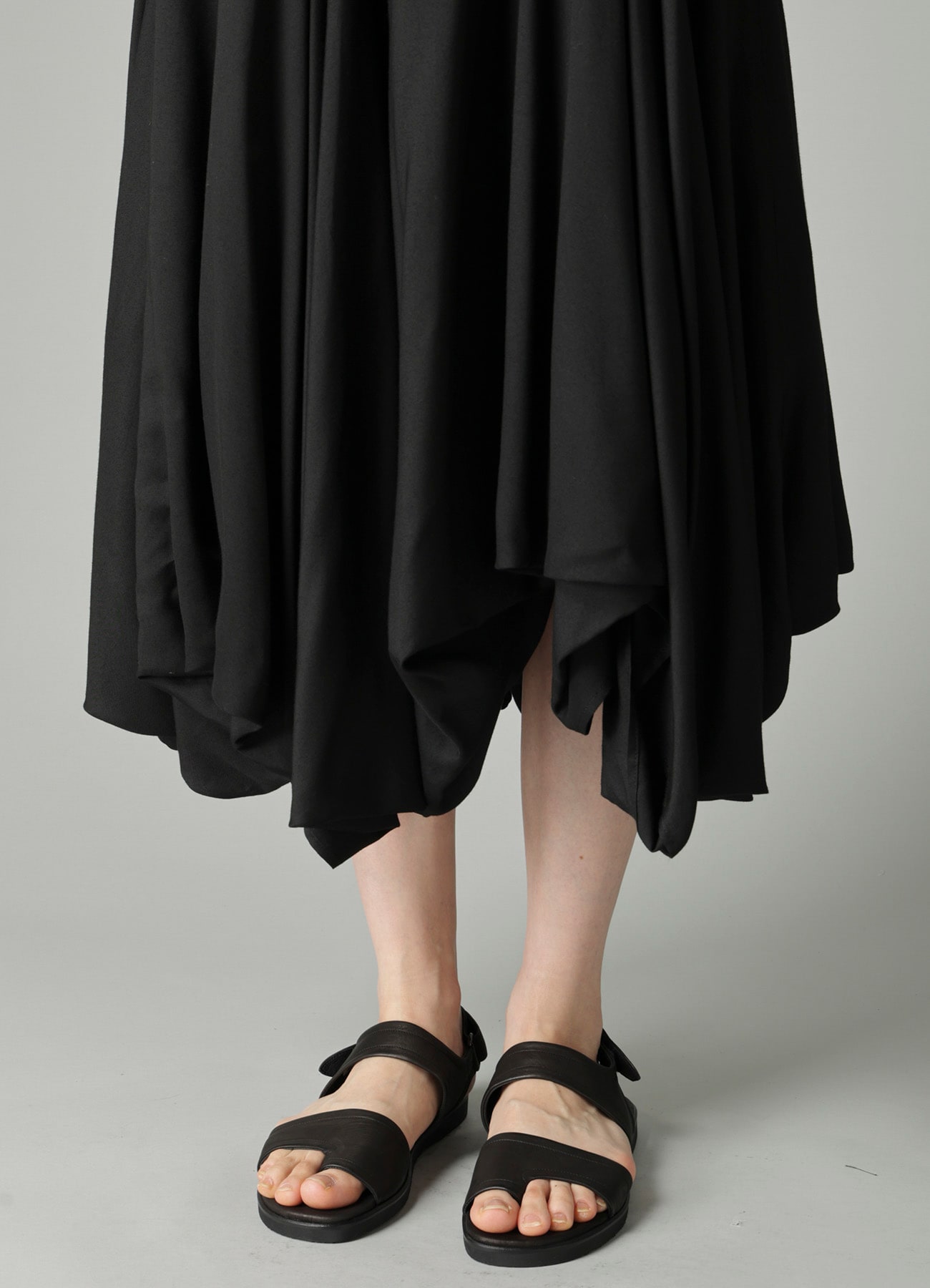 VISCOSE TWILL PANEL BALLOON SKIRT