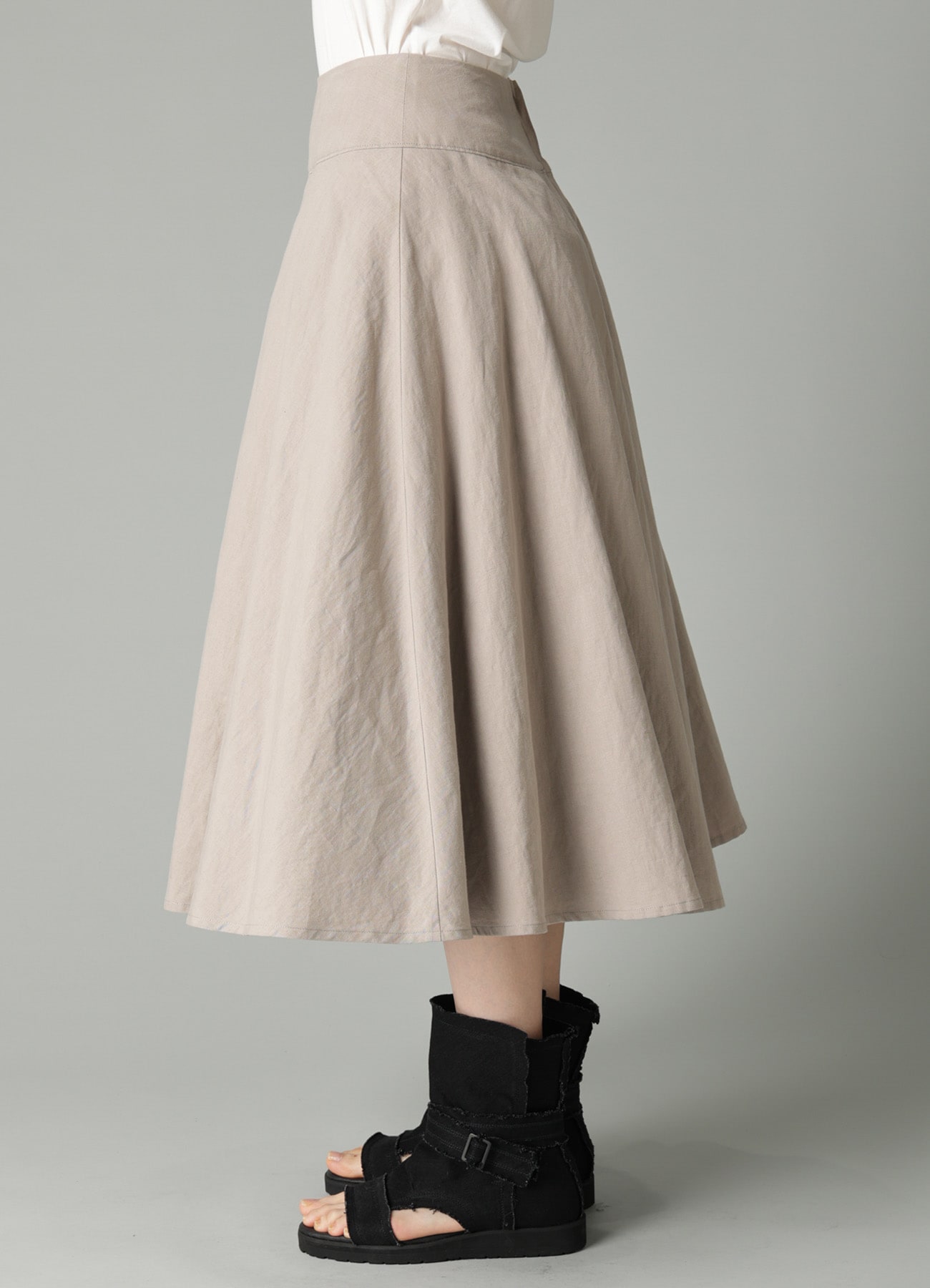 C/Li POPLIN GATHER PETTICOAT SKIRT
