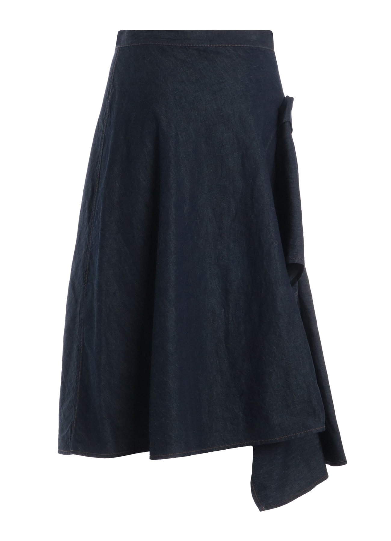 8OZ BIO DENIM FLARE WRAP SKIRT