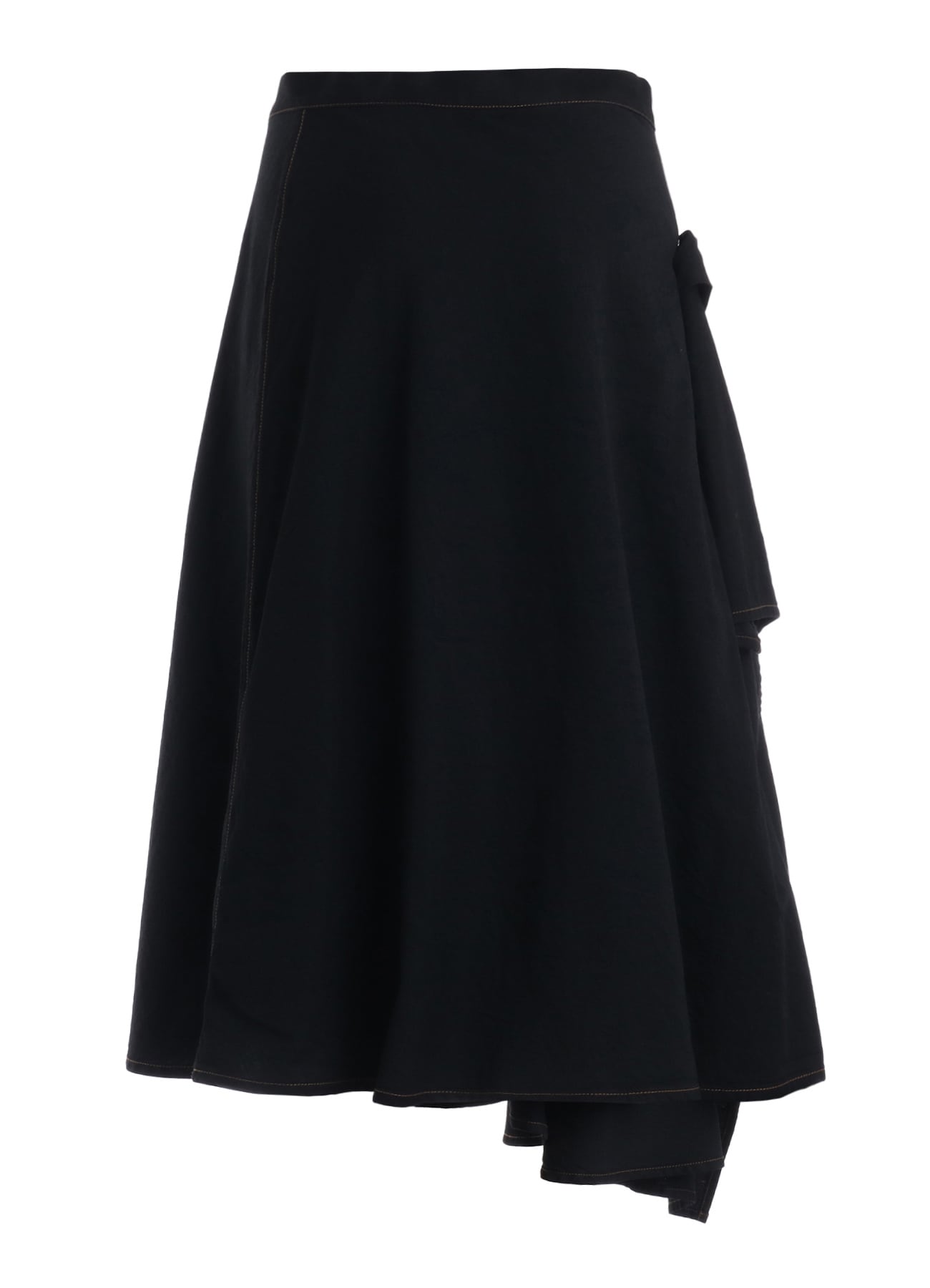 8OZ BIO DENIM FLARE WRAP SKIRT