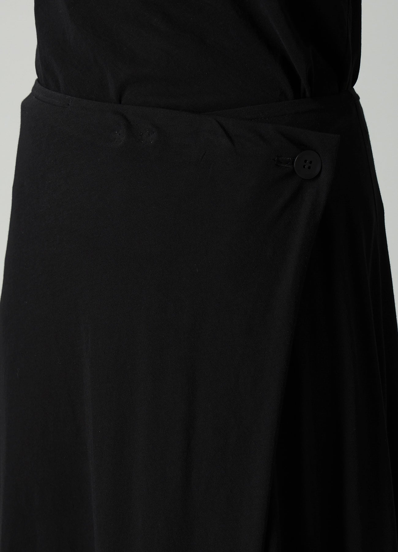 COTTON SINGLE JERSEY BUTTON LONG SKIRT