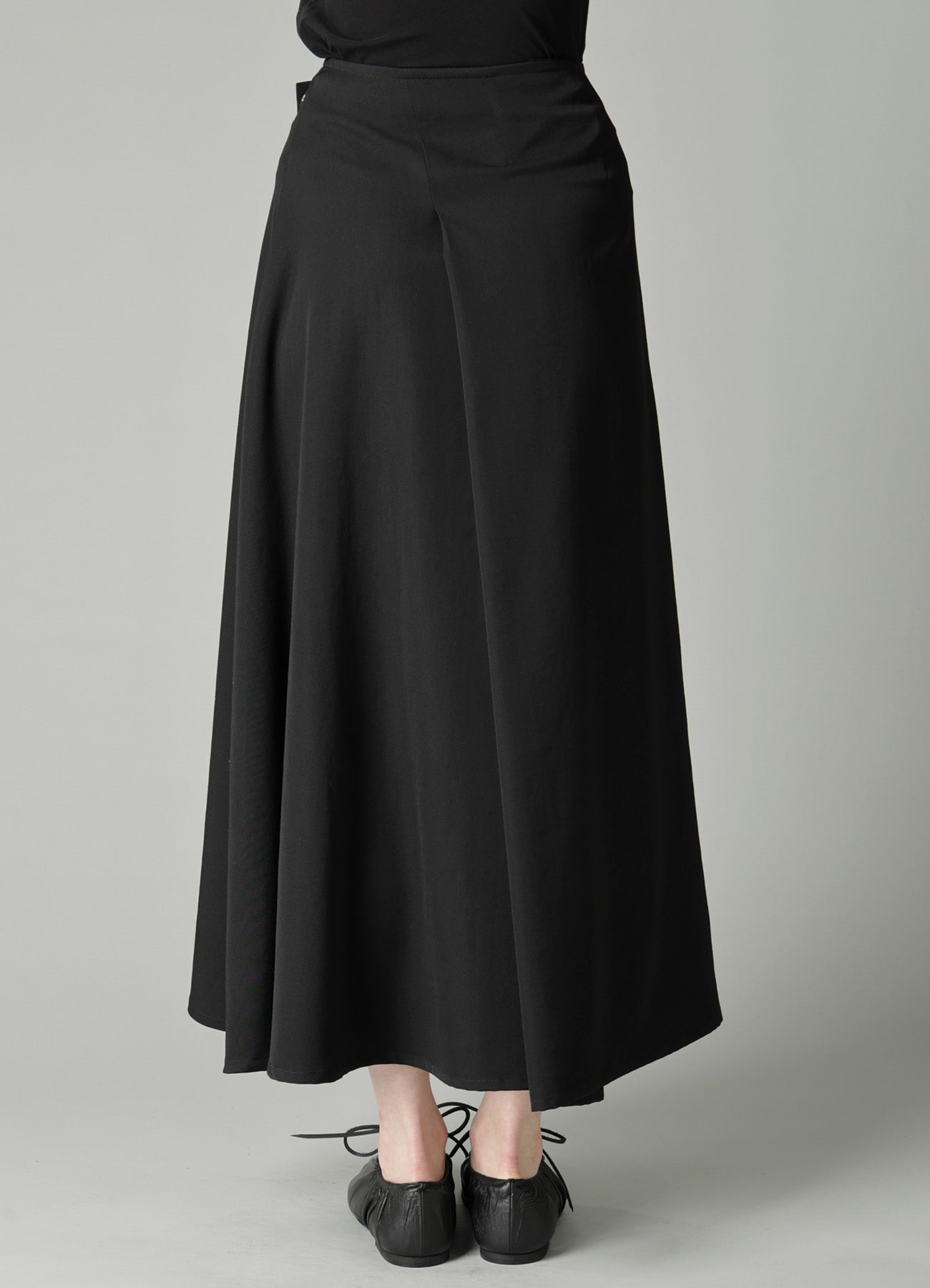 GABARDINE BUTTON LONG SKIRT