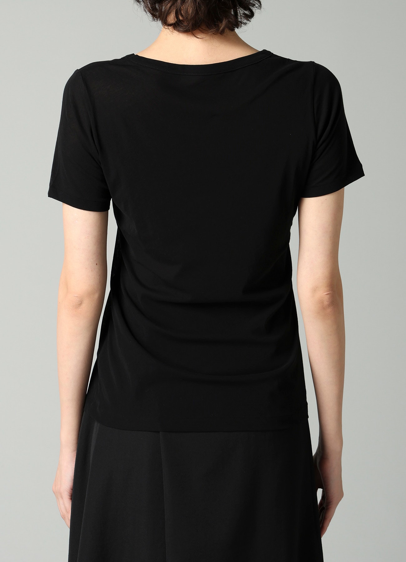 HIGH TWISTED SINGLE JERSEY SHORT SLV ROUND NECK T