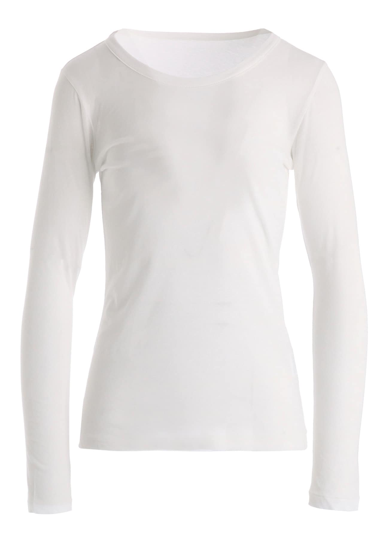 HIGH TWISTED SINGLE JERSEY LONG SLV ROUND NECK T