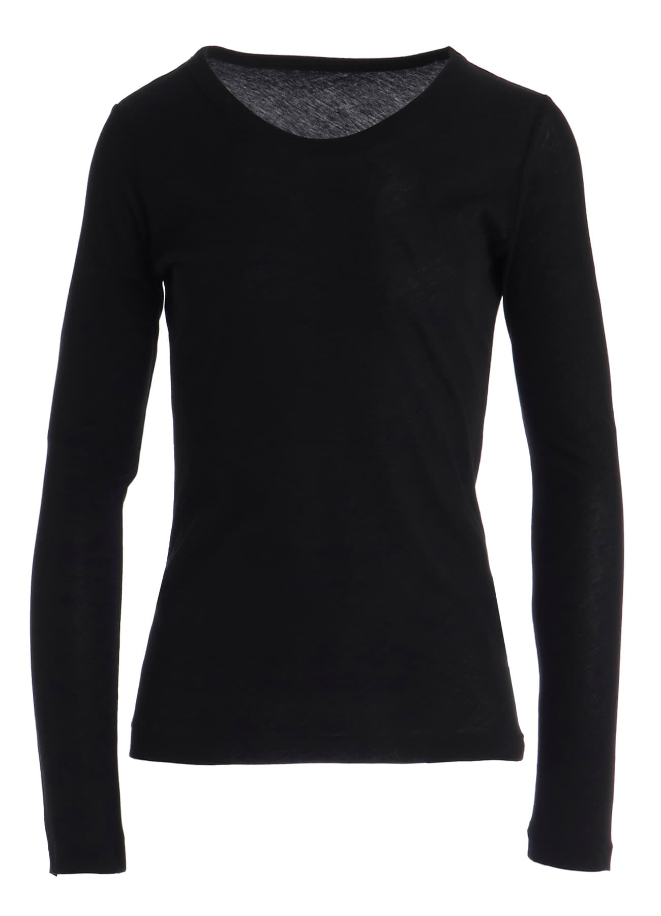 HIGH TWISTED SINGLE JERSEY LONG SLV ROUND NECK T