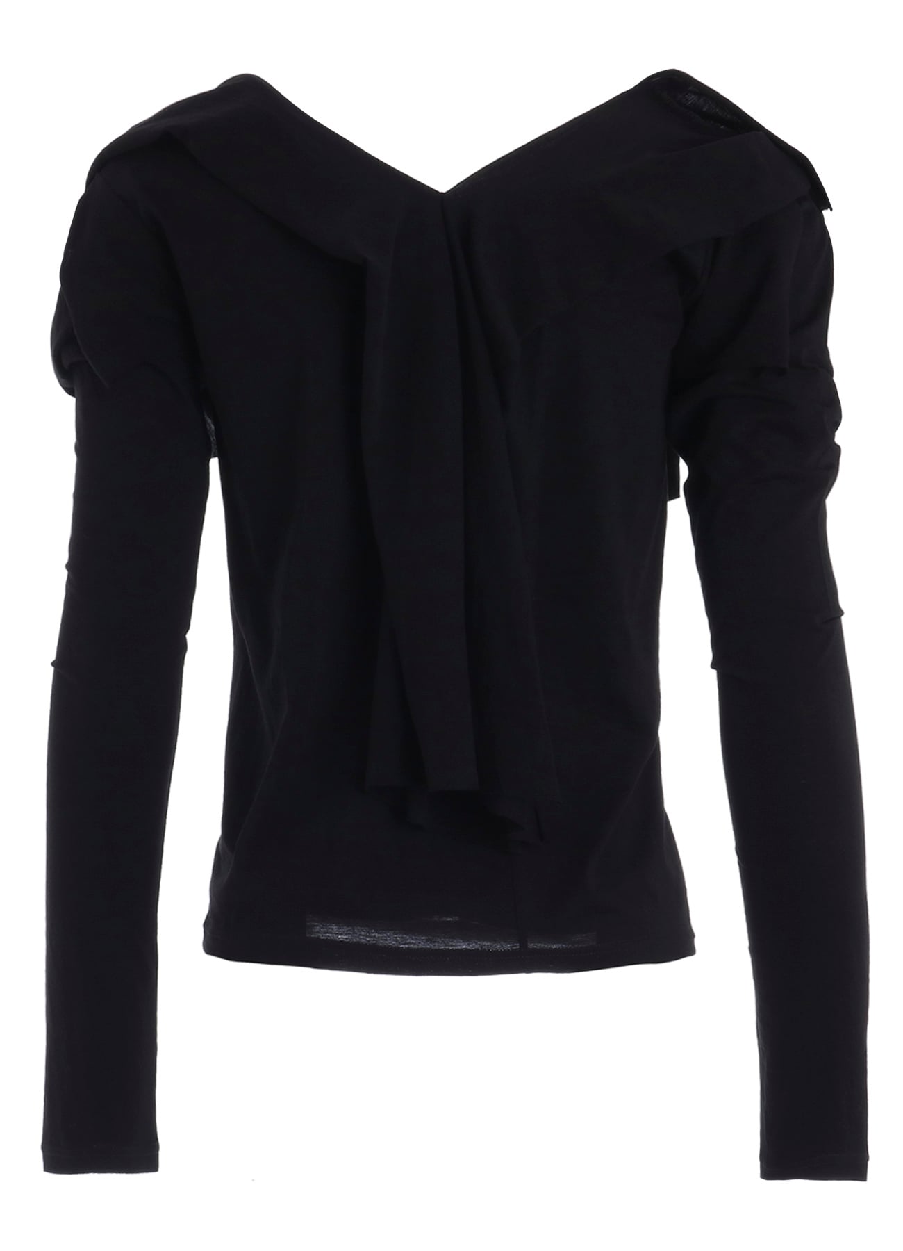 SUPIMA SINGLE JERSEY BIG COLLAR LONG SLV T