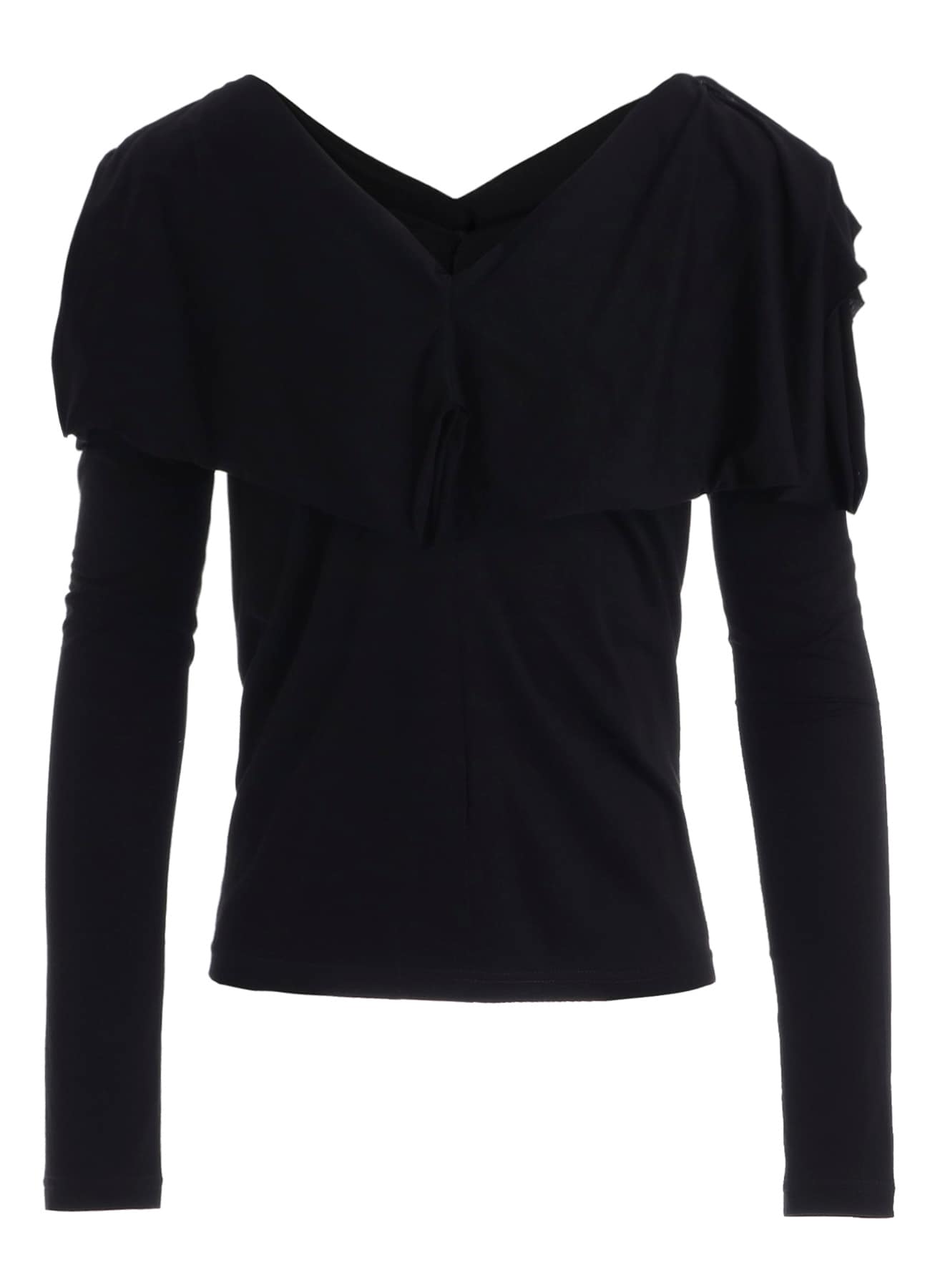 SUPIMA SINGLE JERSEY BIG COLLAR LONG SLV T