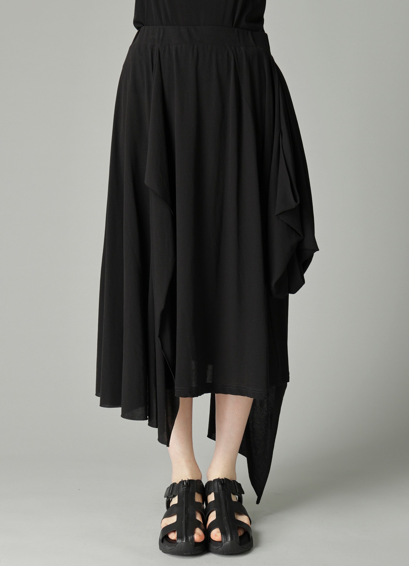 HIGH TWISTED SIINGLE JERSEY DRAPED SKIRT