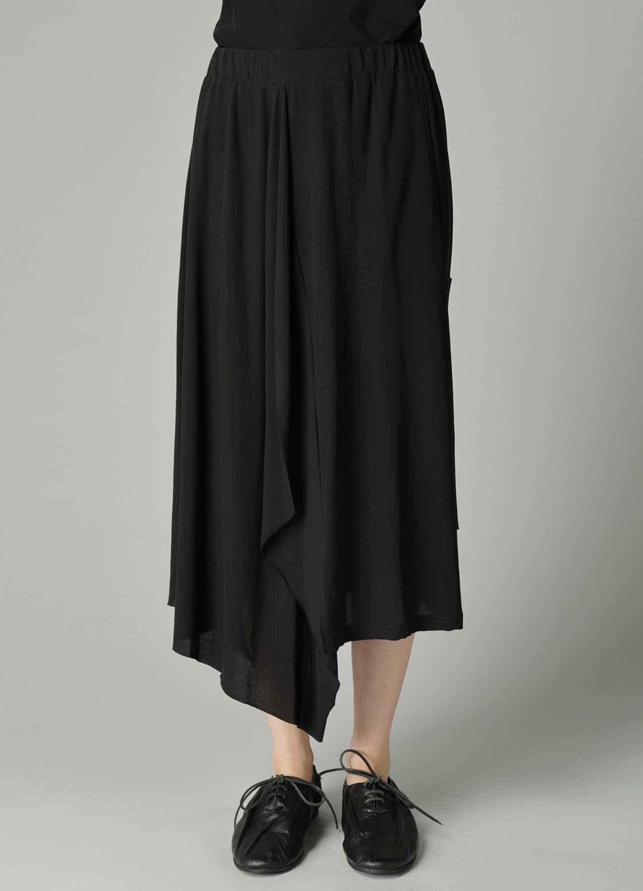 HIGH TWISTED SIINGLE JERSEY DRAPED SKIRT