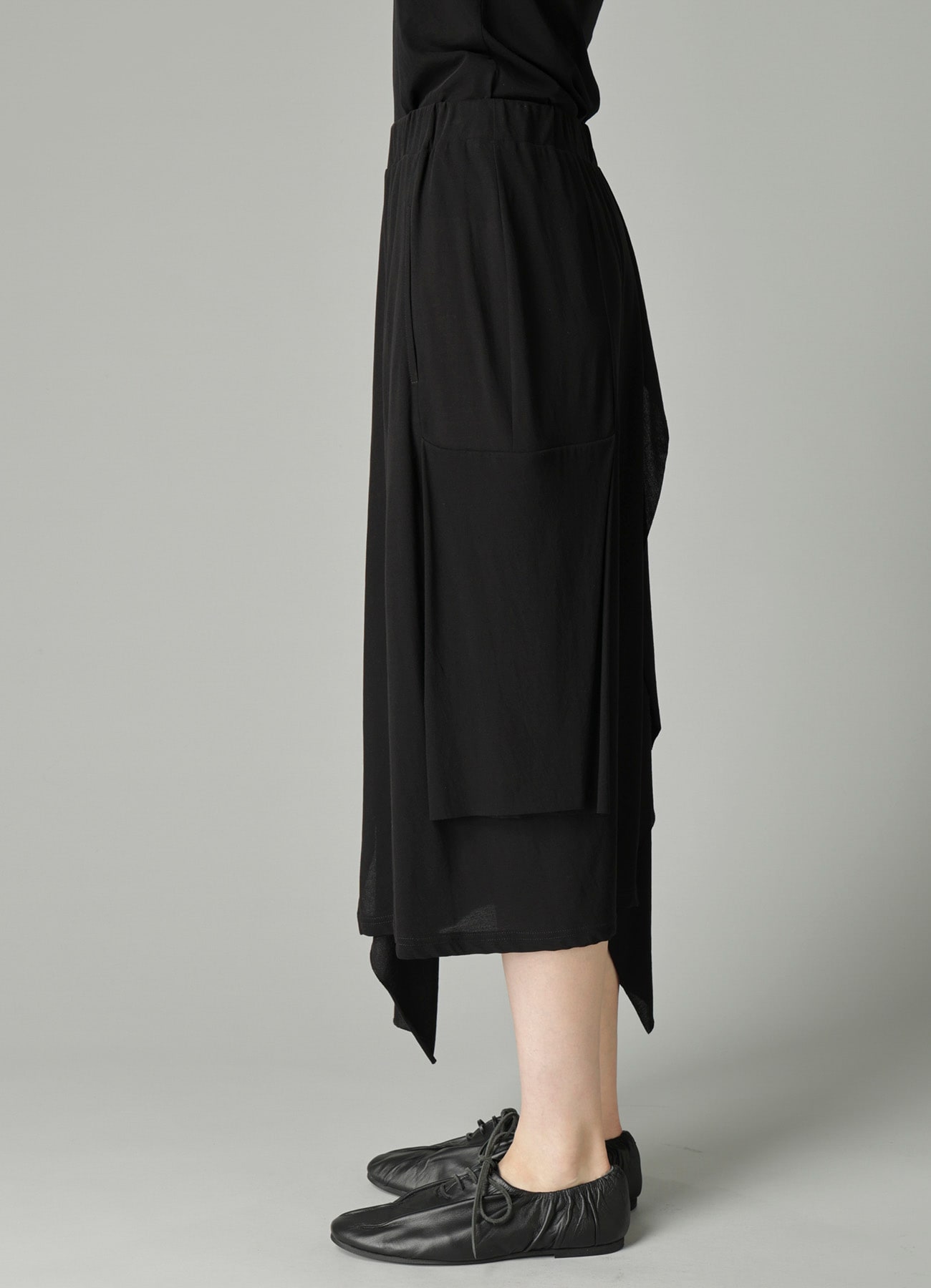 HIGH TWISTED SIINGLE JERSEY DRAPED SKIRT