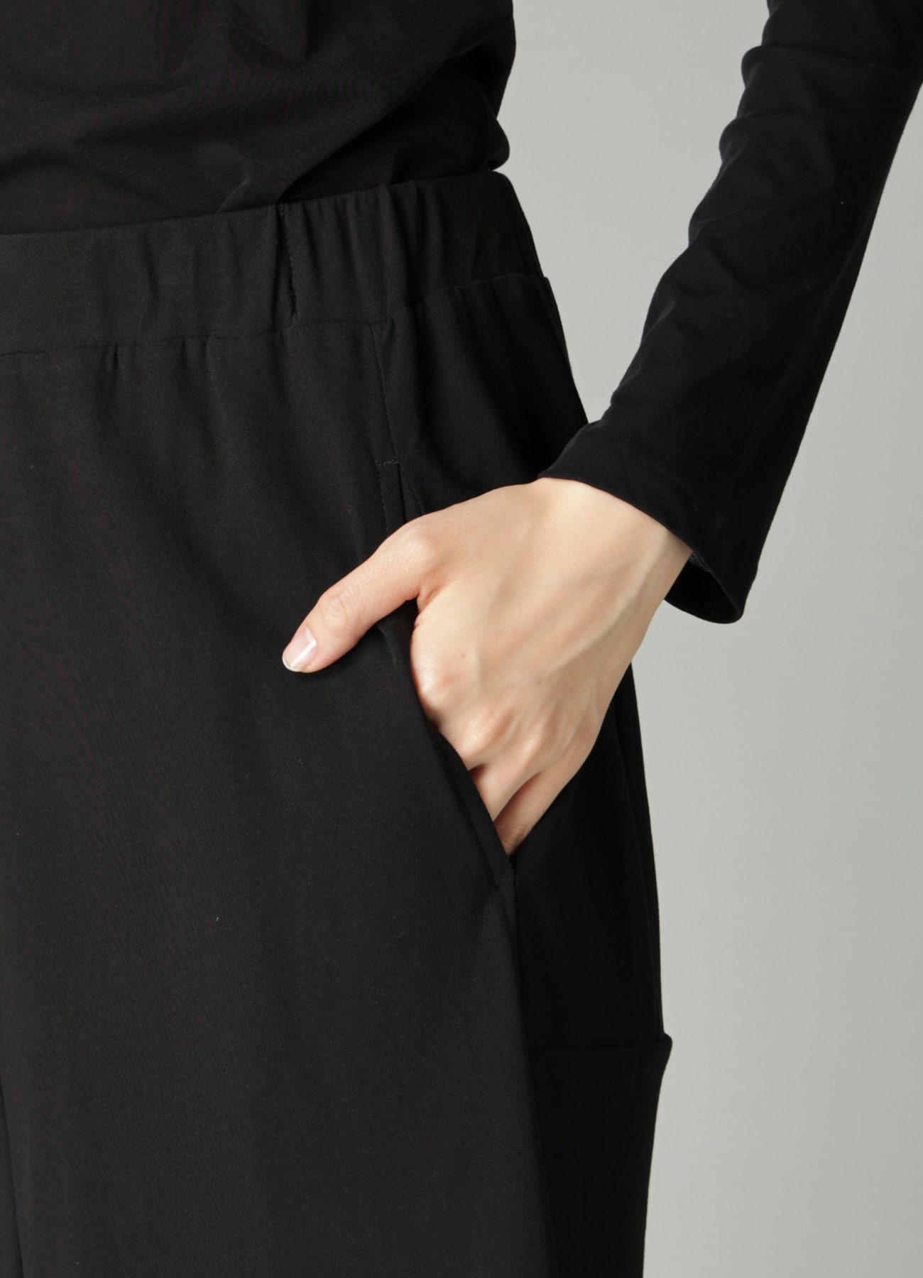 HIGH TWISTED SIINGLE JERSEY DRAPED SKIRT