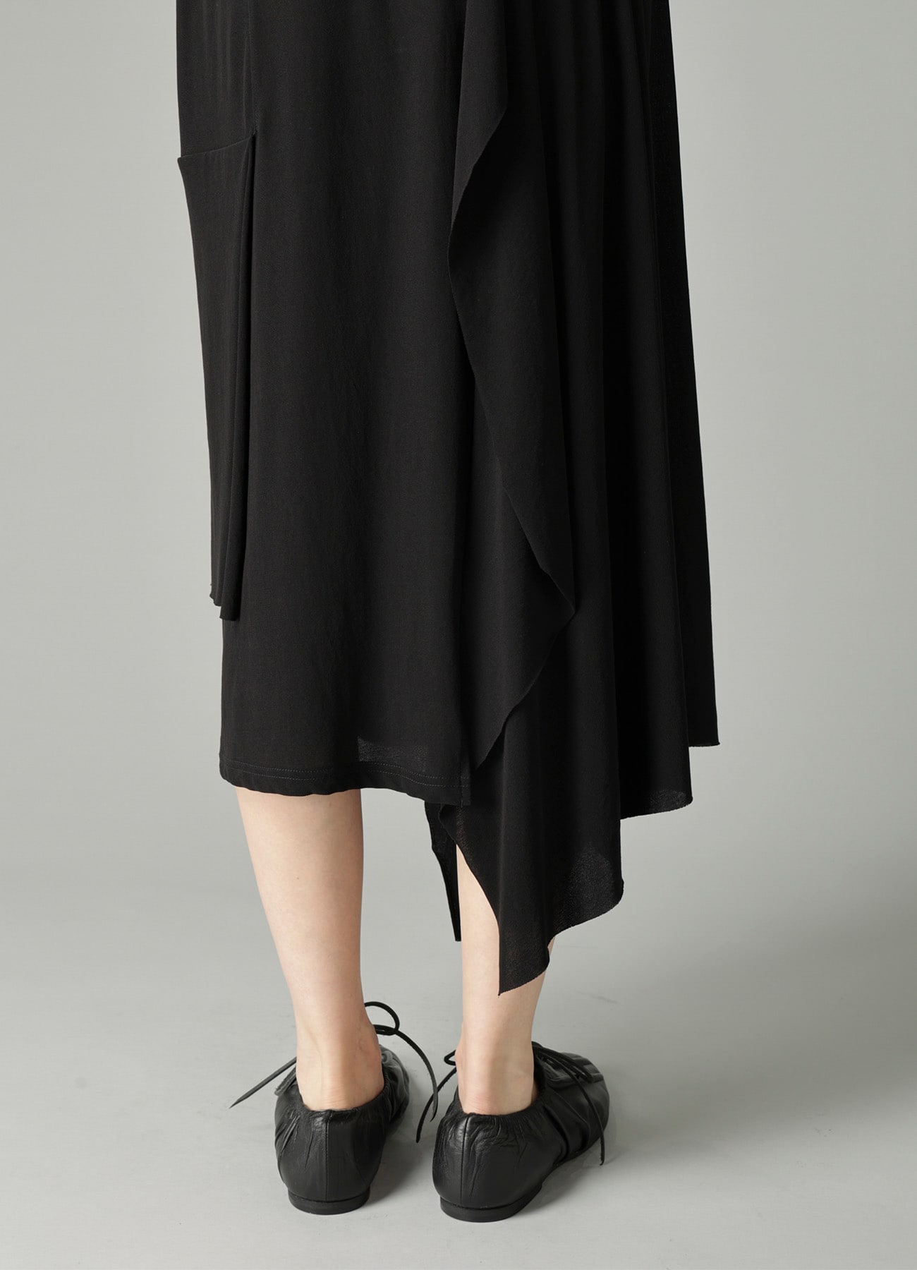 HIGH TWISTED SIINGLE JERSEY DRAPED SKIRT
