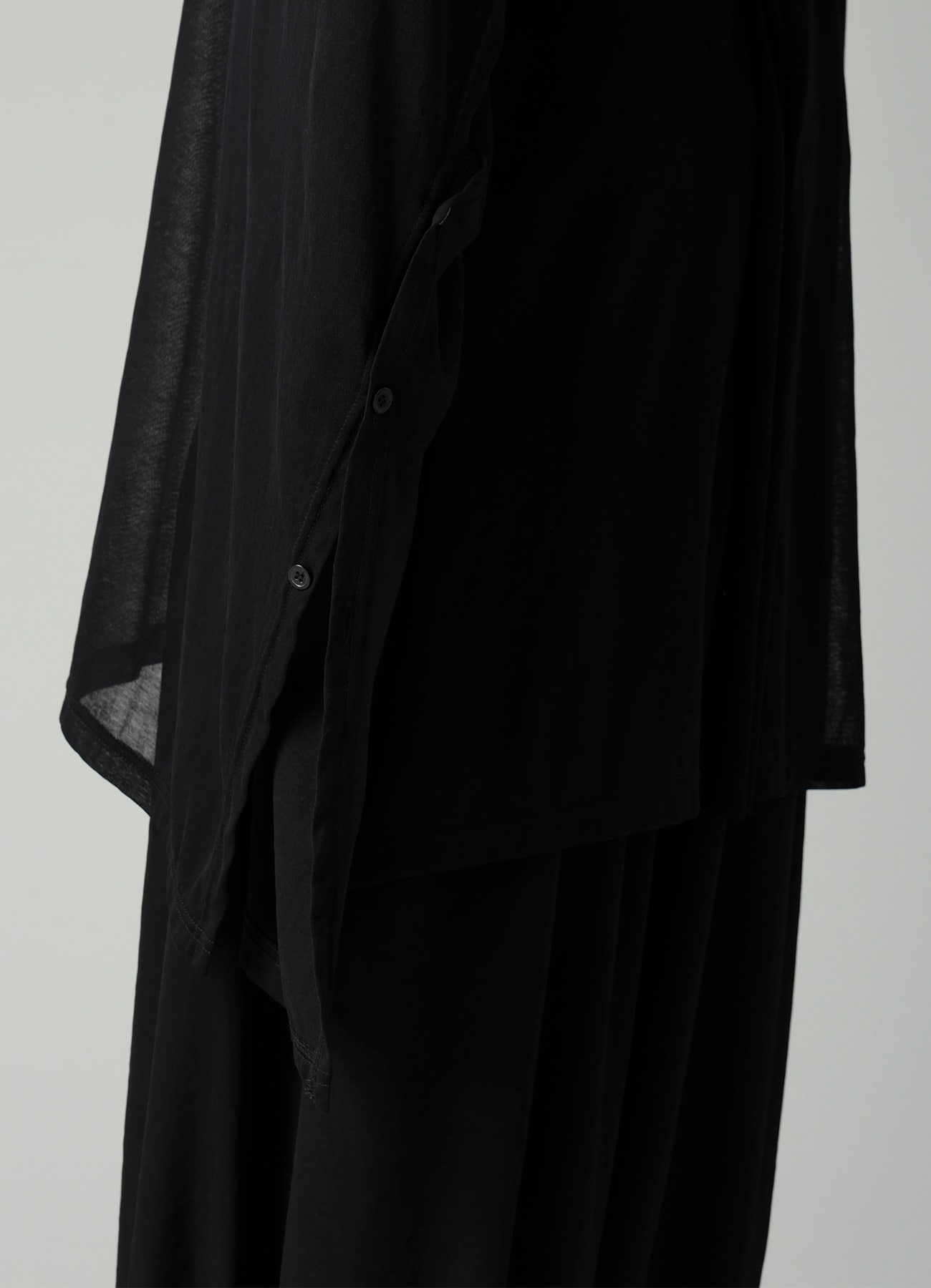 SHEER SINGLE JERSEY DRAPED UNBALANCE CD