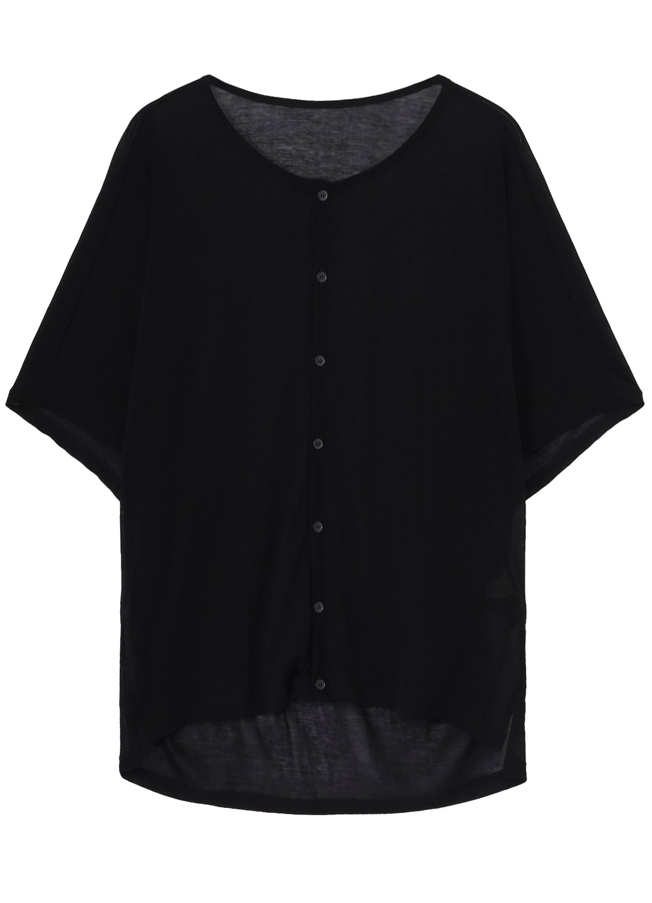SHEER SINGLE JERSEY SHORT SLEEVE CARDIGAN