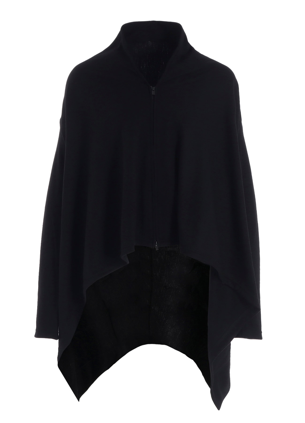 WOOL INTERLOCK GUSSET SHOULDER CARDIGAN