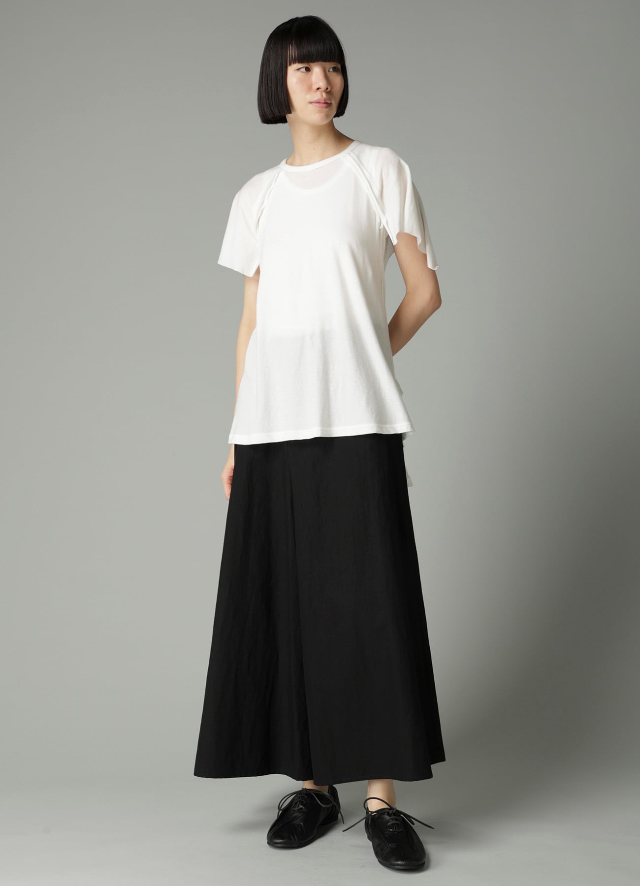LOW D JERSEY FLARE SHORT SLV T