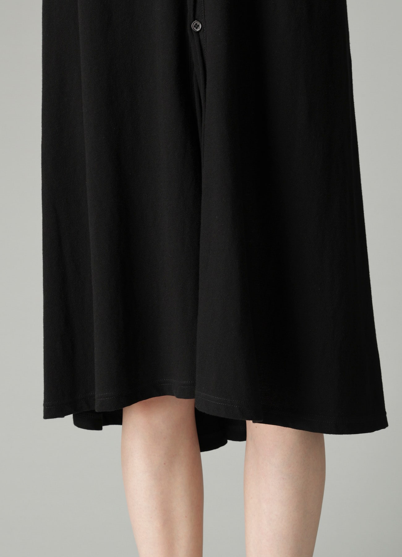 LOW D JERSEY FLARE LONG CARDIGAN