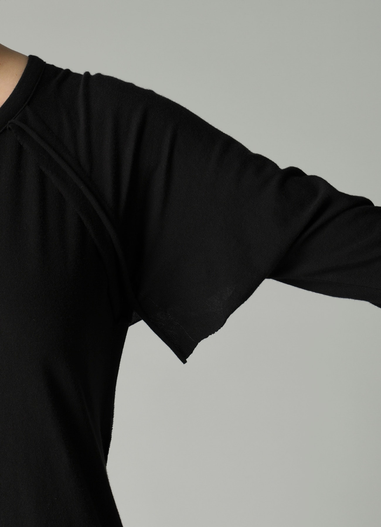 LOW D JERSEY FLARE LONG CARDIGAN