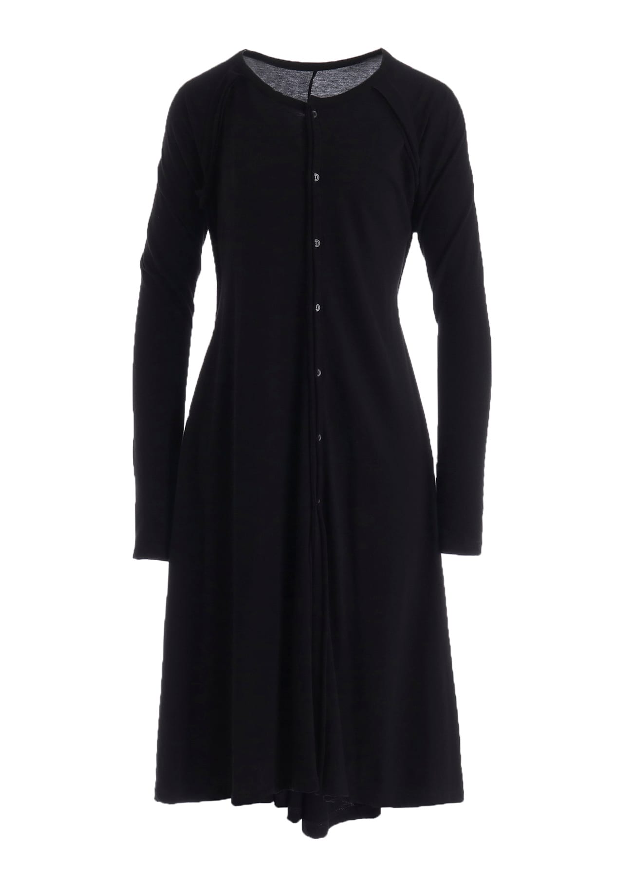 LOW D JERSEY FLARE LONG CARDIGAN