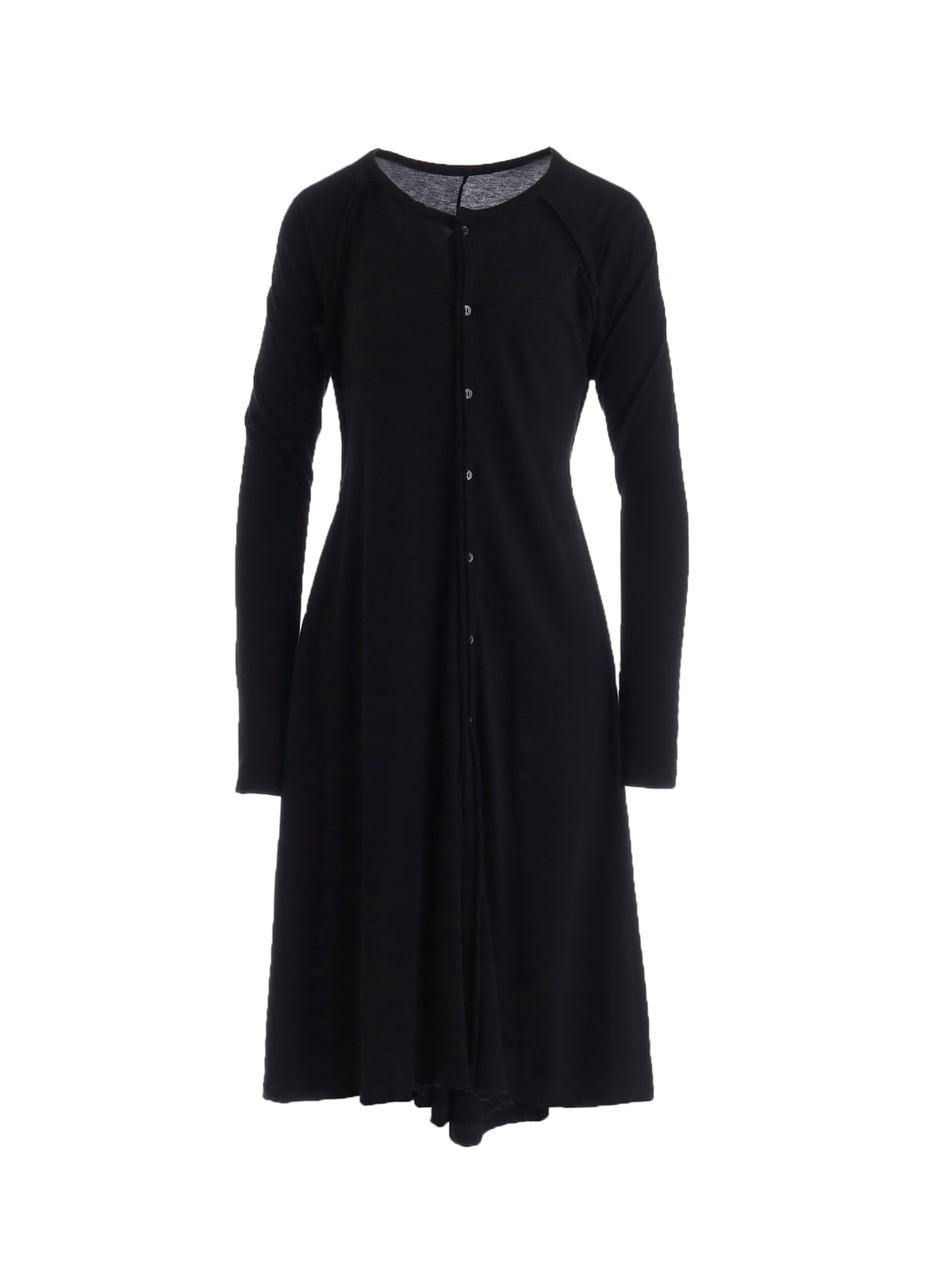 LOW D JERSEY FLARE LONG CARDIGAN