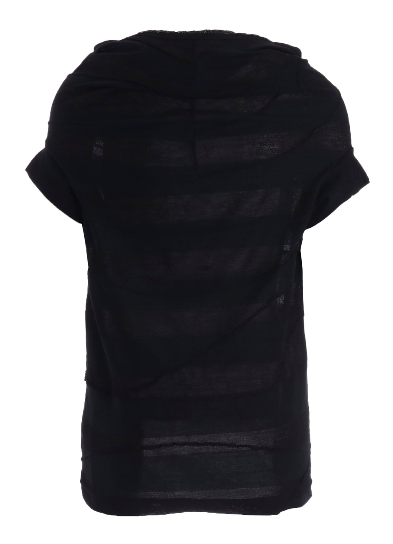 TUCK JACQUARD DRAPED PULL OVER