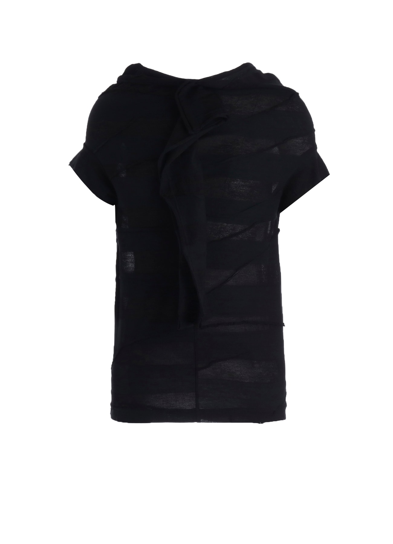 TUCK JACQUARD DRAPED PULL OVER