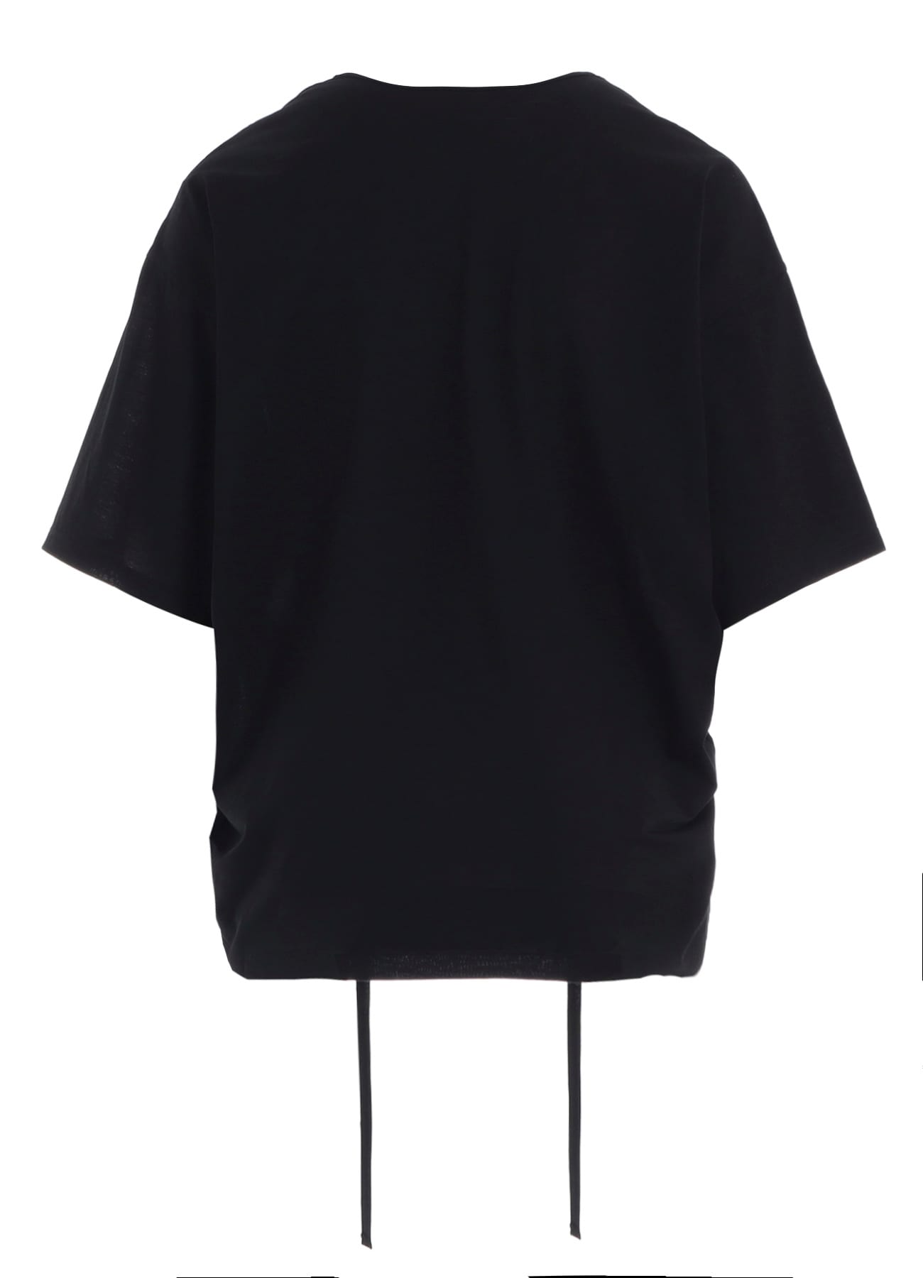 SINGLE JERSEY GATHER DETAIL SHORT SLV T