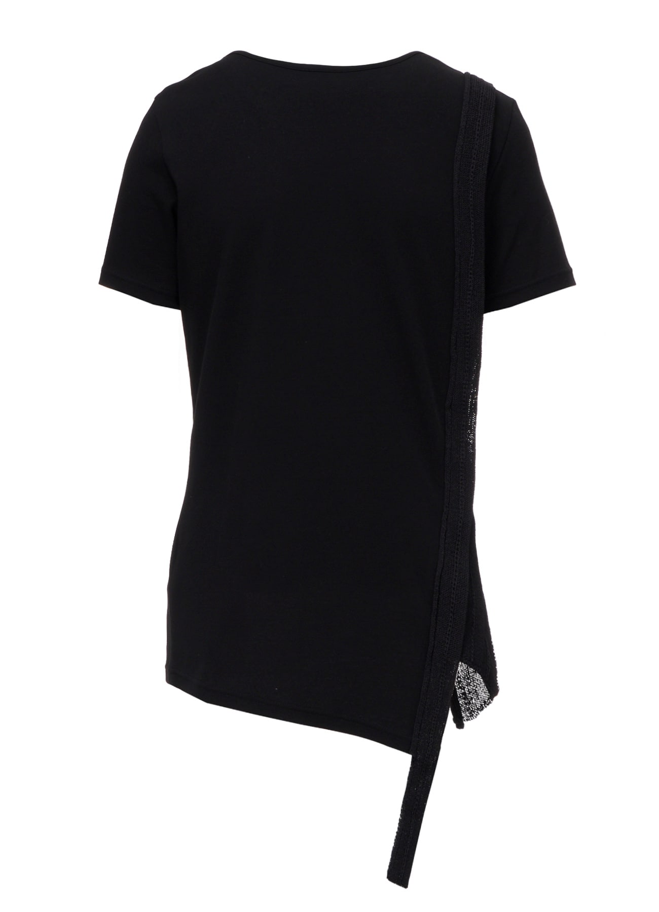 HIGH TWISTED MILANO RIB KNIT COMBI SHORT SLV T