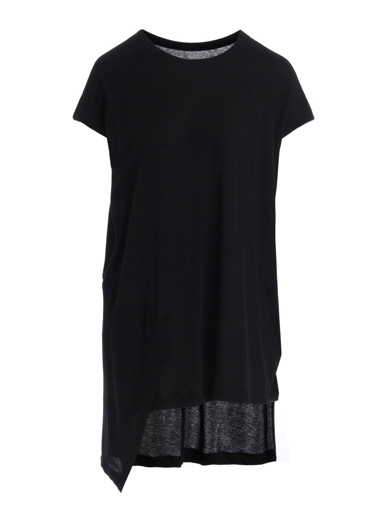 SOFT SINGLE JERSEY UNBALANCED SHORT SLV T