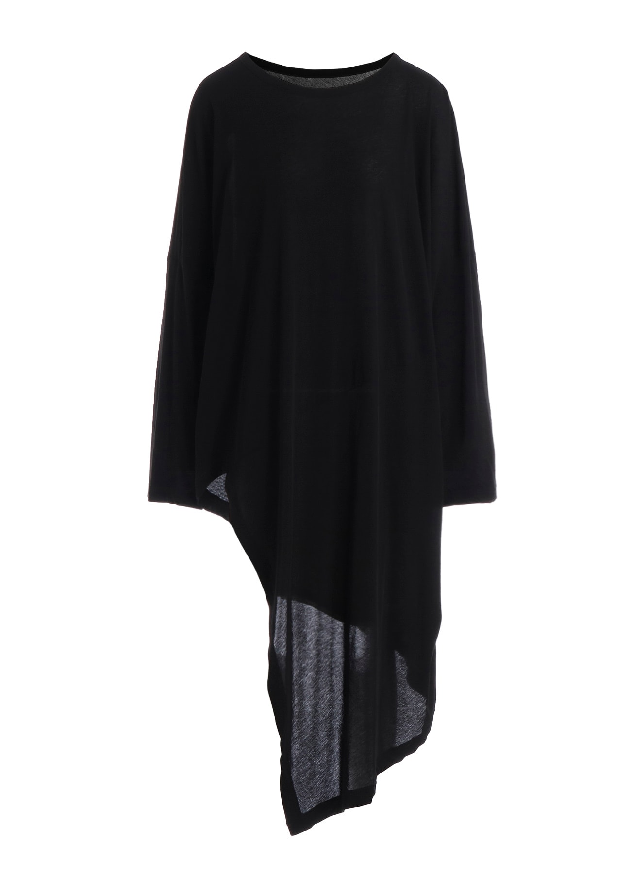 SOFT SINGLE JERSEY UNBALANCED LONG SLV T