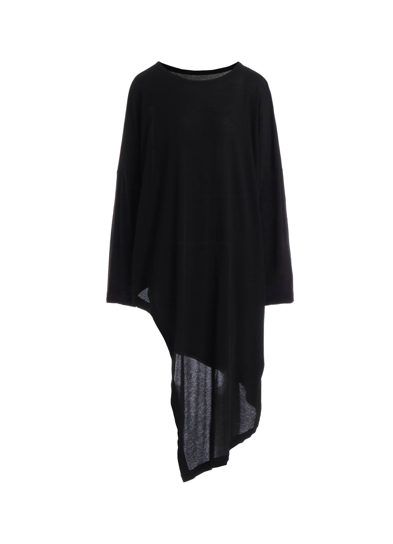 SOFT SINGLE JERSEY UNBALANCED LONG SLV T