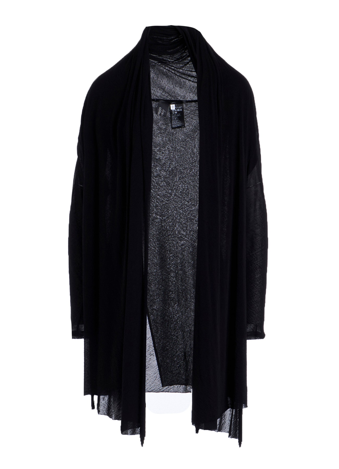 HIGH TWISTED SHEER JERSEY MULTI-WAY CARDIGAN