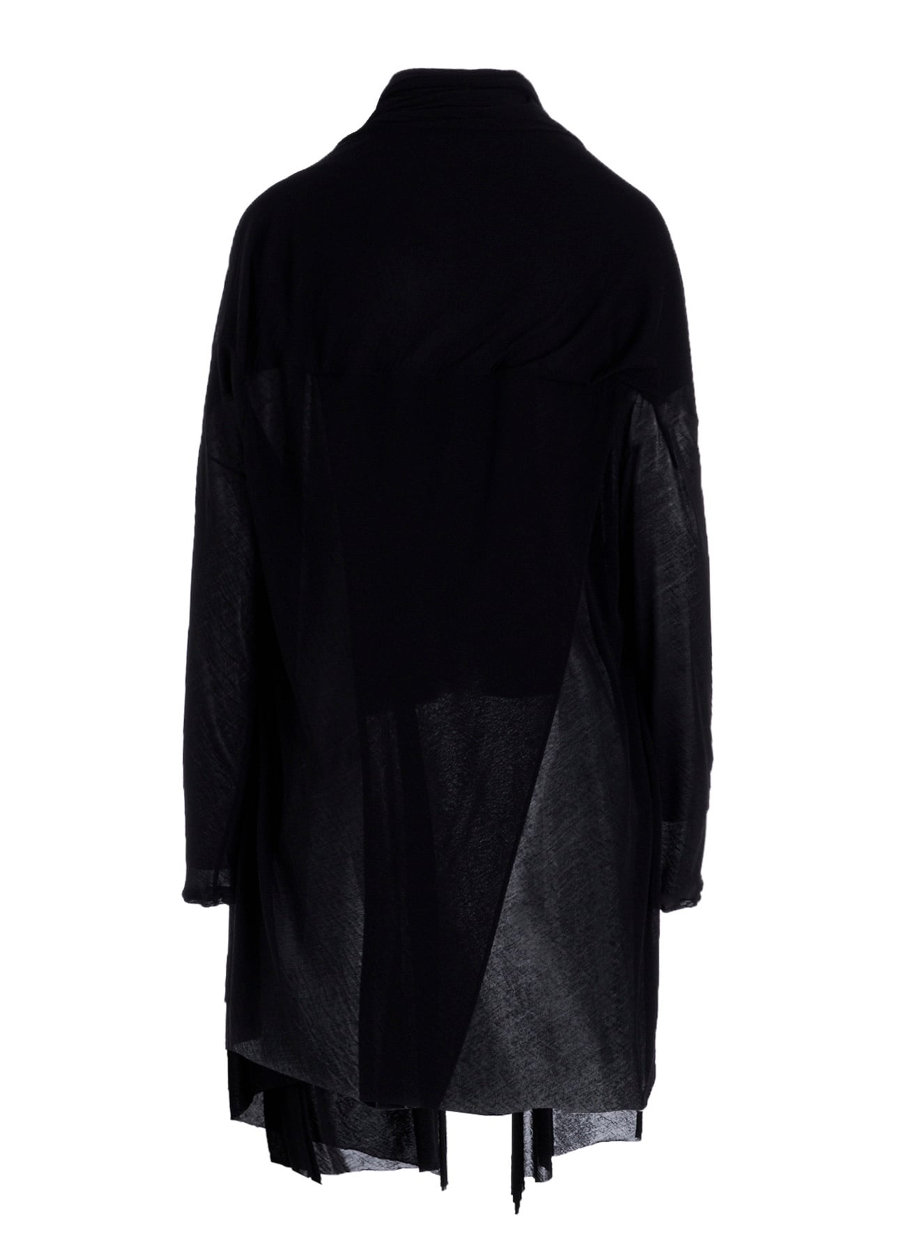 HIGH TWISTED SHEER JERSEY MULTI-WAY CARDIGAN
